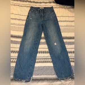 Madewell classic straight jean size‎ 25